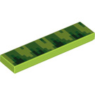 LEGO Limette Fliese 1 x 4 mit Sonic Gras (2431 / 83476)