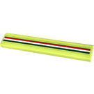 LEGO Lime Tile 1 x 6 with Italien Colours Stripes Green-white-red Sticker (6636)