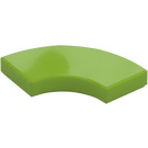 LEGO Lime Tile 2 x 2 Curved Corner (27925)