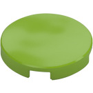 LEGO Citron Vert Tuile 2 x 2 Rond avec porte-tenon inférieur (14769)