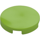 LEGO Lime Tile 2 x 2 Round with "X" Bottom (4150)