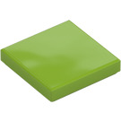 LEGO Lime Tile 2 x 2 with Groove (3068 / 88409)