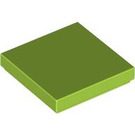 LEGO Lime Tile 2 x 2 with Groove (3068 / 88409)