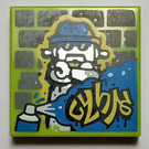 LEGO Chaux Tuile 2 x 2 avec Spray Paint Can avec rainure (3068)