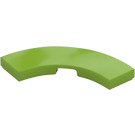 LEGO Lime Tile 3 x 3 Curved Corner (79393)