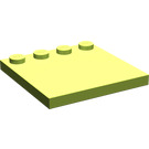 LEGO Lime Tile 4 x 4 with Studs on Edge (6179)
