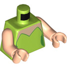 LEGO Lime Tinker Bell Minifig Torso (973 / 76382)