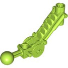 LEGO Lime Toa Arm 5 x 7 Bent with Ball Joint and Axle Joiner (32476)