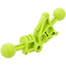 LEGO Lime Toa Leg 1 x 7 with 2 Ball Joints 30 Degrees (32482)