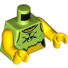 LEGO Limoen Toxikita Minifig Torso (973 / 76382)