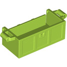 LEGO Lime Treasure Chest Bottom with Slots in Back (4738 / 54195)