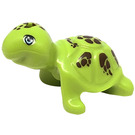 LEGO Lime Turtle with Brown Spots