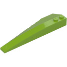 LEGO Lime Wedge 10 x 3 x 1 Double Rounded Right (50956)