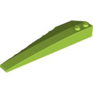 LEGO Lime Wedge 10 x 3 x 1 Double Rounded Right (50956)
