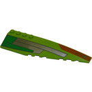 LEGO Lime Wedge 12 x 3 x 1 Double Rounded Right with Silver, Green, Orange 7133 (42060 / 42130)