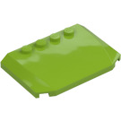 LEGO Lime Wedge 4 x 6 Curved (52031)