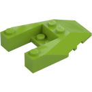 LEGO Lime Kile 6 x 4 Skåret ud med Knops hakker (6153)