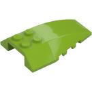 LEGO Lime Wedge 6 x 4 Triple Curved (43712)