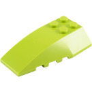 LEGO Lime Wedge 6 x 4 Triple Curved (43712)