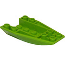 LEGO Lime Cuneo 6 x 4 Triplo Curvo Invertito (43713)