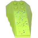 LEGO Lime Wedge 6 x 4 Triple Curved with Splatters and Scratches Sticker (43712)