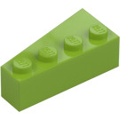 LEGO Limette Keil Stein 2 x 4 Rechts (41767)