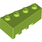 LEGO Lime Wedge Brick 2 x 4 Right (41767)