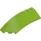 LEGO Lime Wedge Curved 3 x 8 x 2 Left (41750 / 42020)