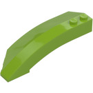 LEGO Lime Kile Buet 3 x 8 x 2 Høyre (41749 / 42019)