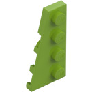 LEGO Citron Vert Pièce de monnaie assiette 2 x 4 Aile La gauche (41770)