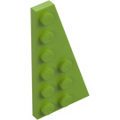 LEGO Lime Wedge Plate 3 x 6 Wing Right (54383)