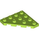 LEGO Lime Wedge Plate 4 x 4 Corner (30503)