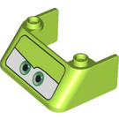 LEGO Limette Windschutzscheibe 3 x 4 x 1.3 mit Acer Augen (2437 / 94882)