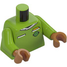 LEGO Limette Frau - Referee Minifigur Torso (973 / 76382)