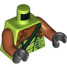LEGO Lime Zoltar Snake Villain Minifig Torso (973 / 76382)