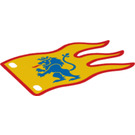LEGO Lion Flag with Red Border (100728)