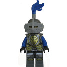 LEGO Lion Knight, Armor with Lion Shield, Blue Plume, Helmet with Visor, Angry Look Minifigure