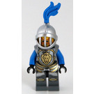 LEGO Lion Knight mit Blau Feder, Face Gitter Helm, Lion Armor, Blau Waffen Minifigur