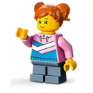 LEGO Little Dívka s Bright Růžová Sweatshirt Minifigurka