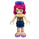 LEGO Livi, Dark Blau Layered Rock Minifigur