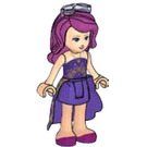 LEGO Livi, Dark Lila Rock Minifigur