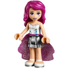 LEGO Livi, Plat Argent Layered Skirt, blanc Haut Figurine