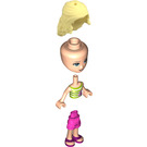 LEGO Liza with Lime Striped Top Minifigure