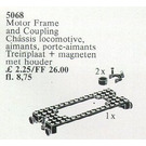 LEGO Locomotive Basis Plaat met Couplings (Motor Kader) 5068