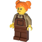 LEGO Logging Railway Engineer - Orange Hair Minifigure