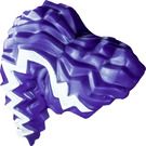 LEGO Long Curly Big Hair with White Stripe (80700)