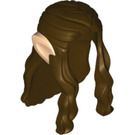 LEGO Longue Cheveux avec Braids et Oreilles (14374)