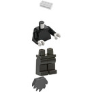 LEGO Lord Voldemort Minifiguur met Glow in the dark groen hoofd en Donker steengrijs cape