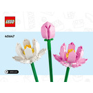 LEGO Lotus Flowers Set 40647 Instructions