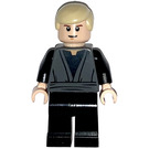 LEGO Luke Skywalker with Dark Stone Gray Jedi Robe and Tan Hair (Smile) Minifigure